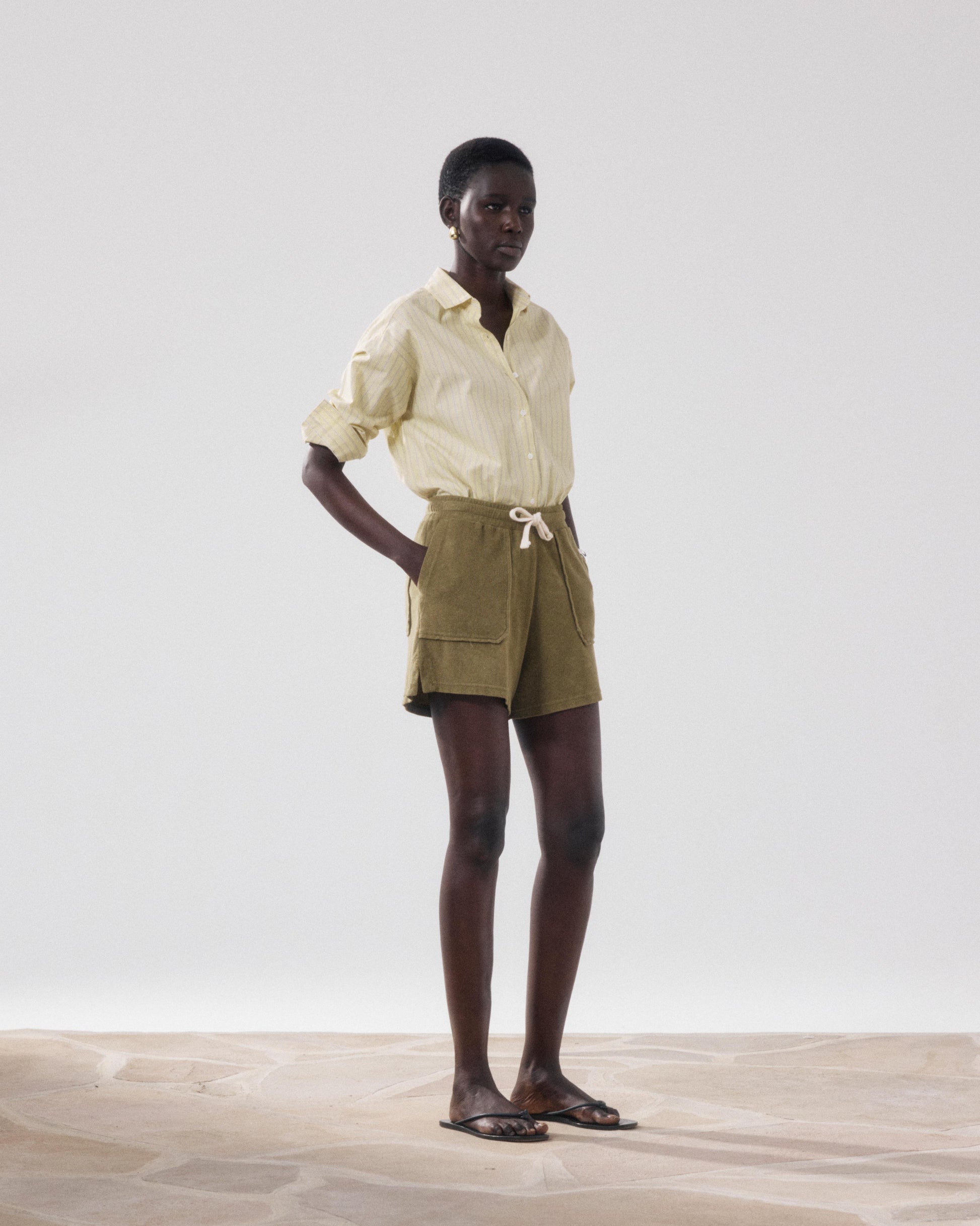 Short Femme en Eponge Vert Tibou
