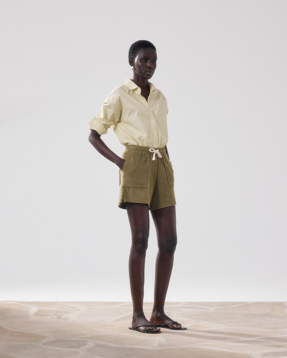Short Femme en Eponge Vert Tibou - Image principale