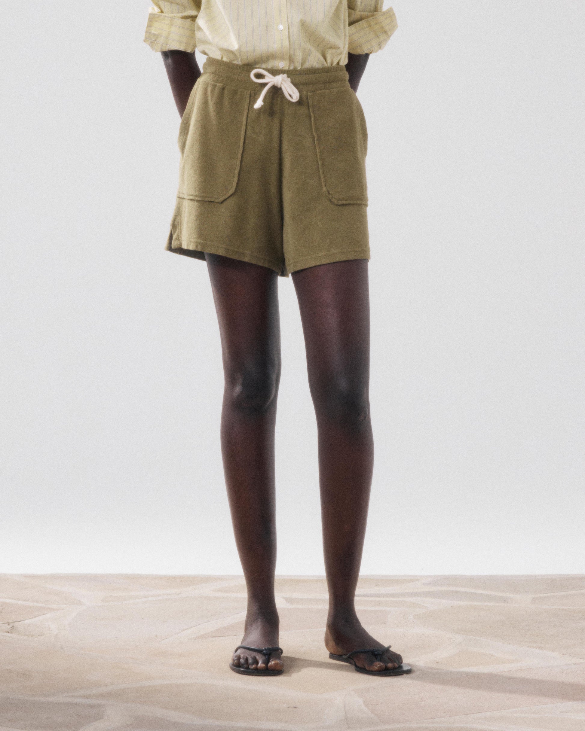 Short Femme en Eponge Vert Tibou