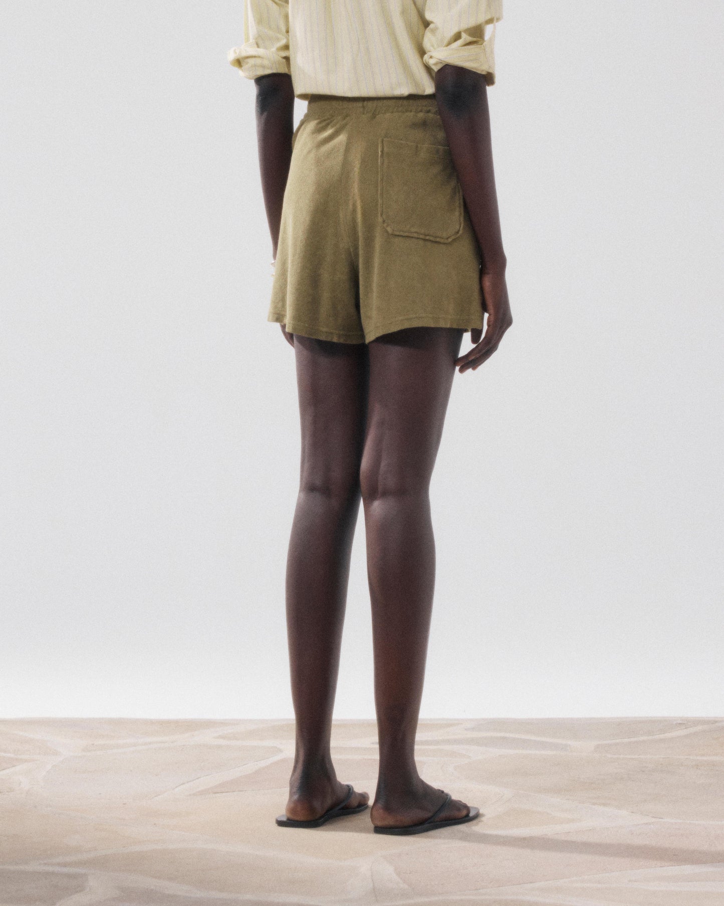 Short Femme en Eponge Vert Tibou