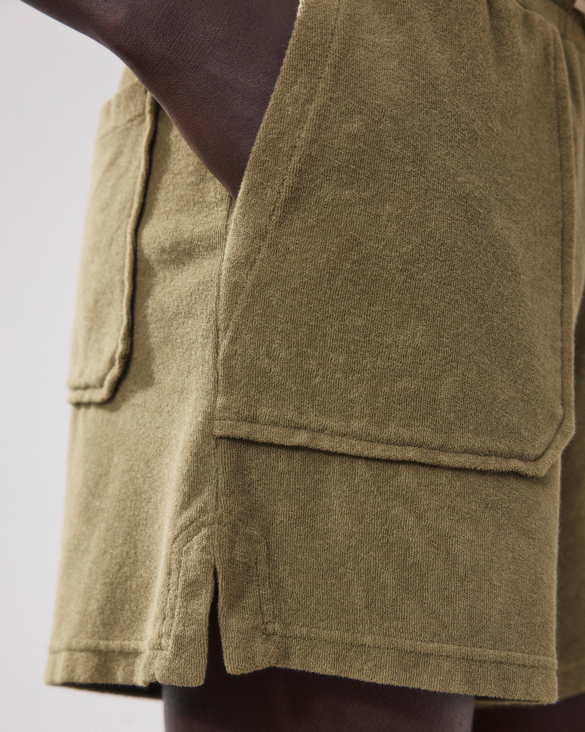 Short Femme en Eponge Vert Tibou