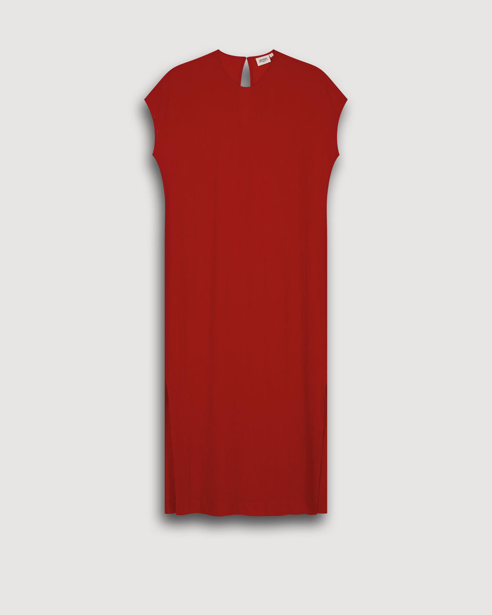 Robe Femme en Coton Rouge Ronda - Image 3