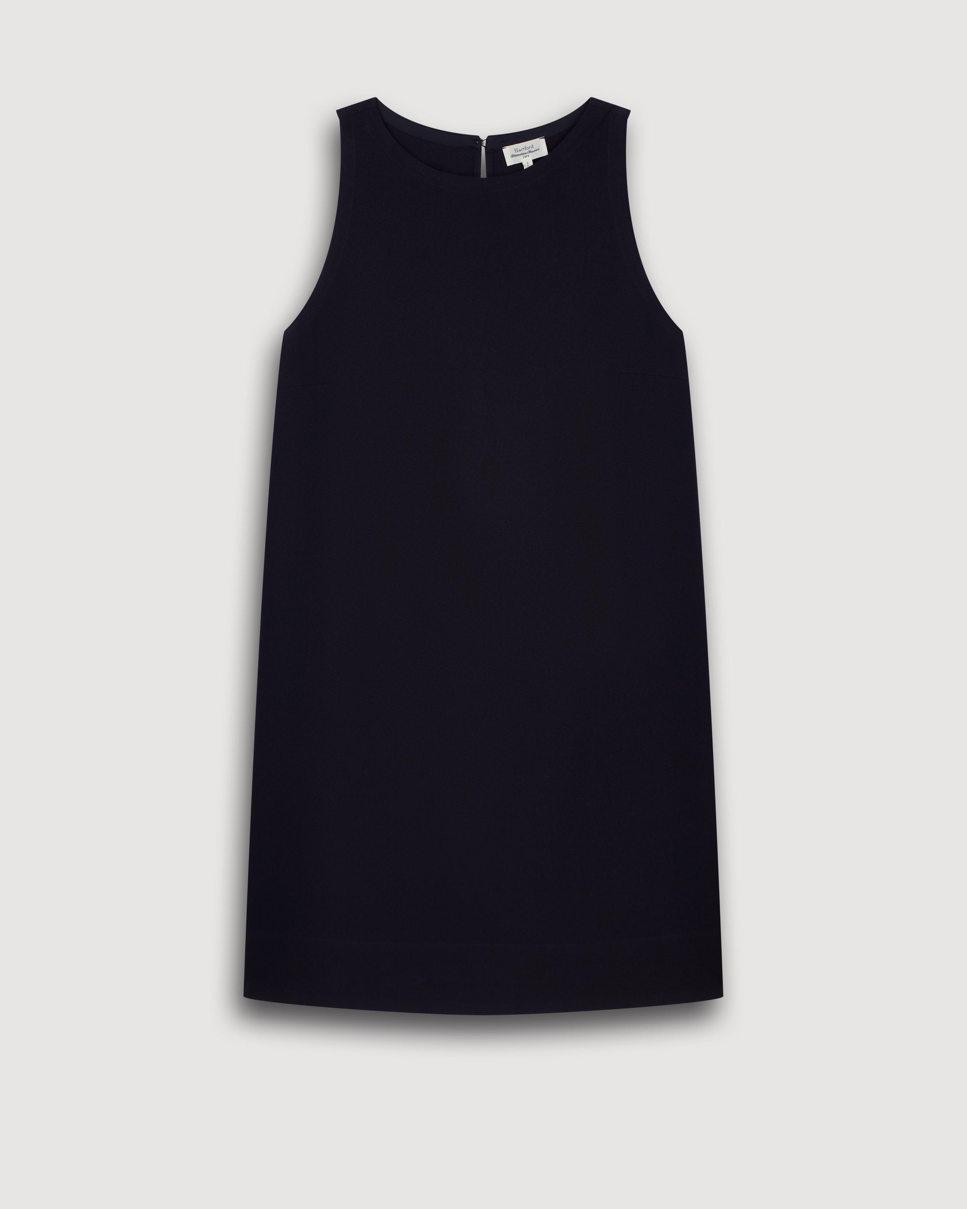 Robe Femme en Crepe Bleu Nuit Ruelle