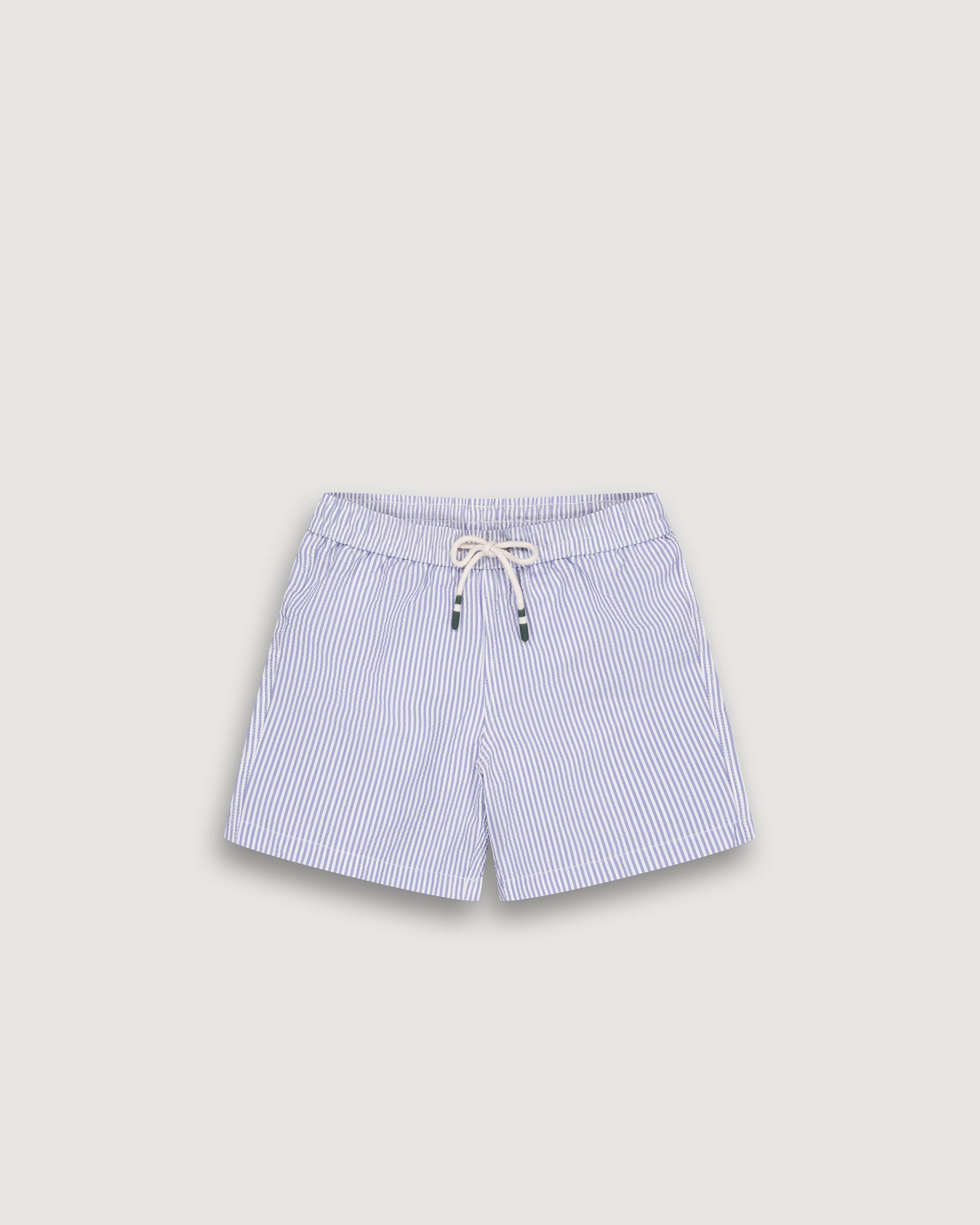 Maillot Garçon en Seersucker Bleu Indigo Achille BFSMA203-04
