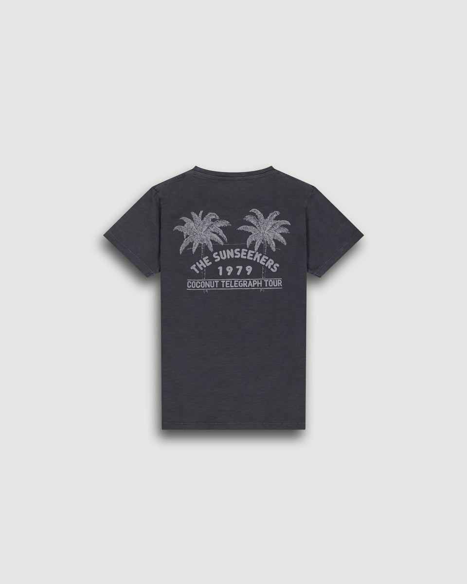 T-Shirt Garçon en Coton Slub Carbone Sunseekers Kid - Image alternative