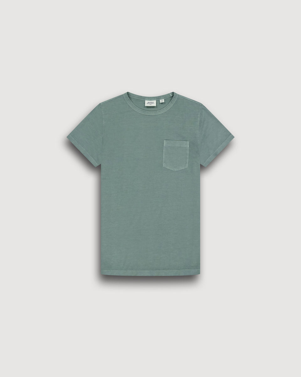 T-Shirt Garçon en Jersey De Lyocel & Coton Vert Cactus Kid - Image principale