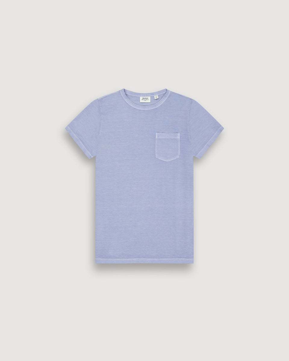 T-Shirt Garçon en Jersey De Lyocel & Coton Bleu Clair Kid - Image principale