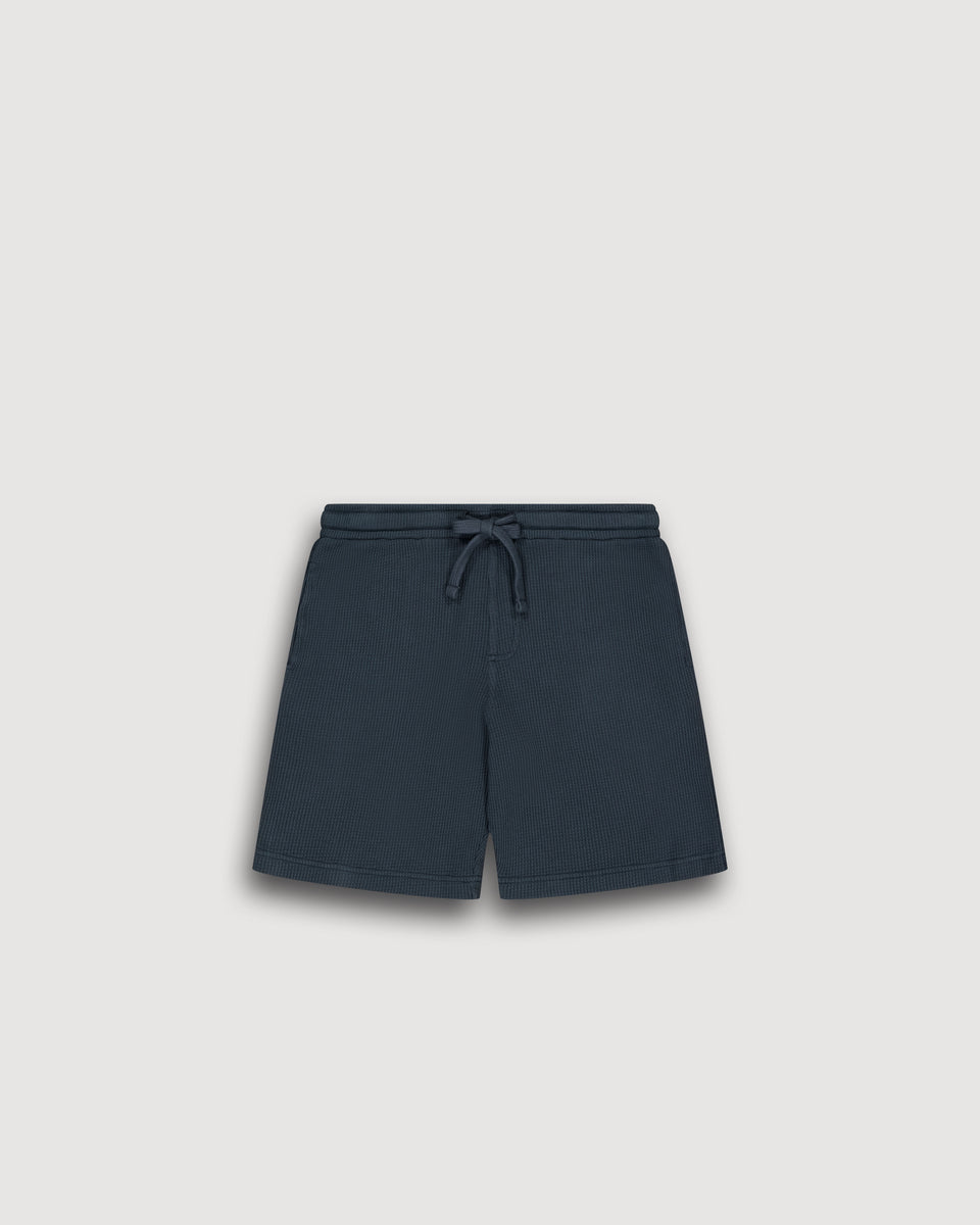 Short Garçon en Coton Gaufré Carbone Waffle Bermuda Kid - Image principale
