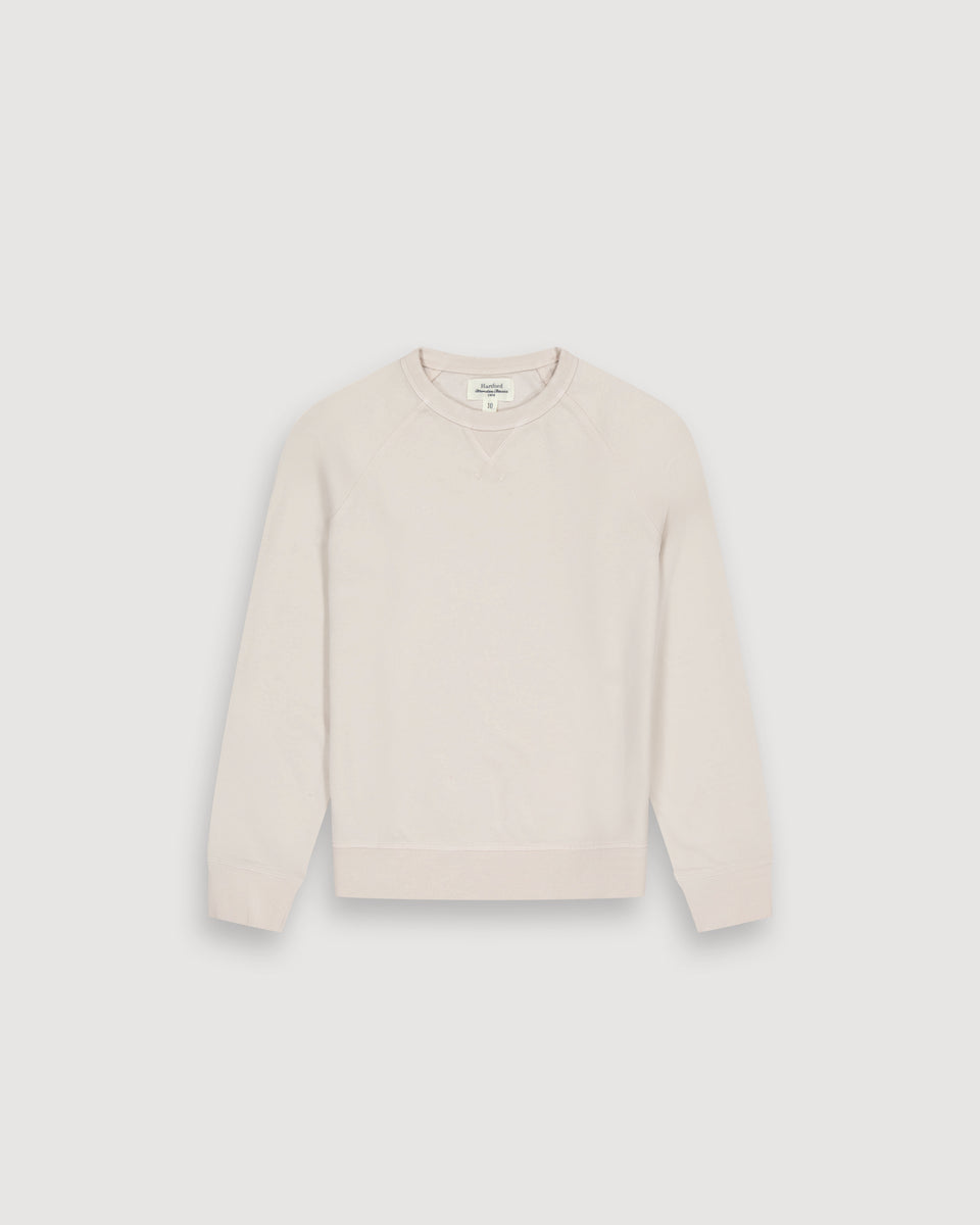 Sweatshirt Garçon en Coton Flammé Beige Light Fleece Kid - Image principale