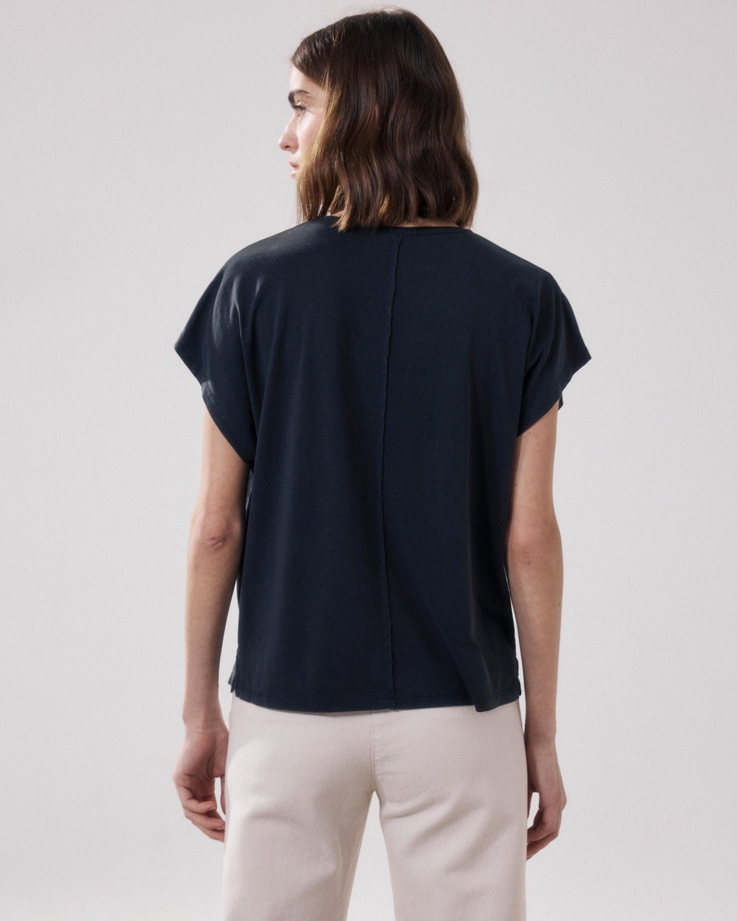 Women's Black Lyocell T-shirt Tokiyo BFTV503-02