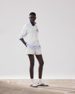 Short Femme en Molleton Ecru Tiary