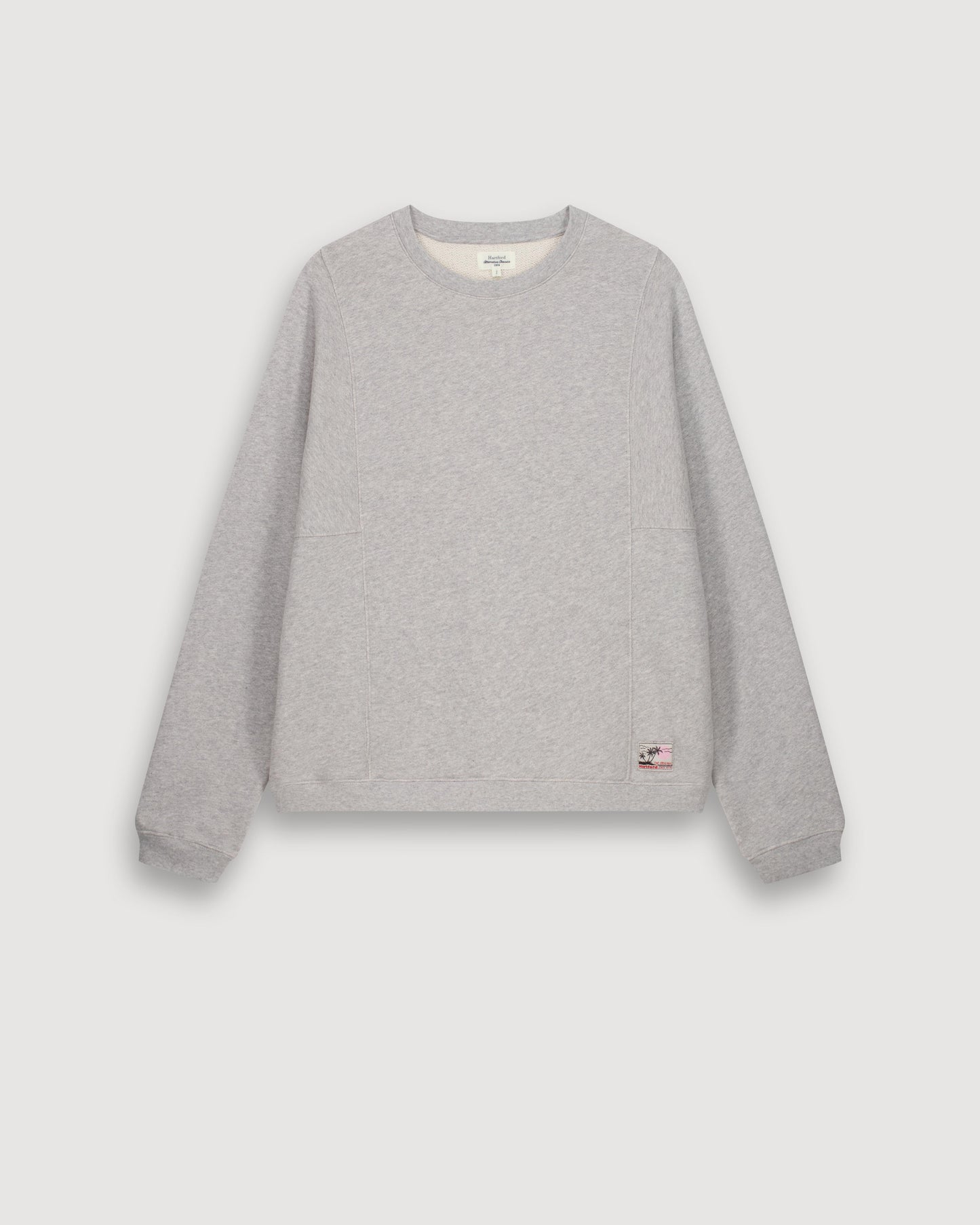 Sweatshirt Femme en Molleton Gris Chiné Tamarillo