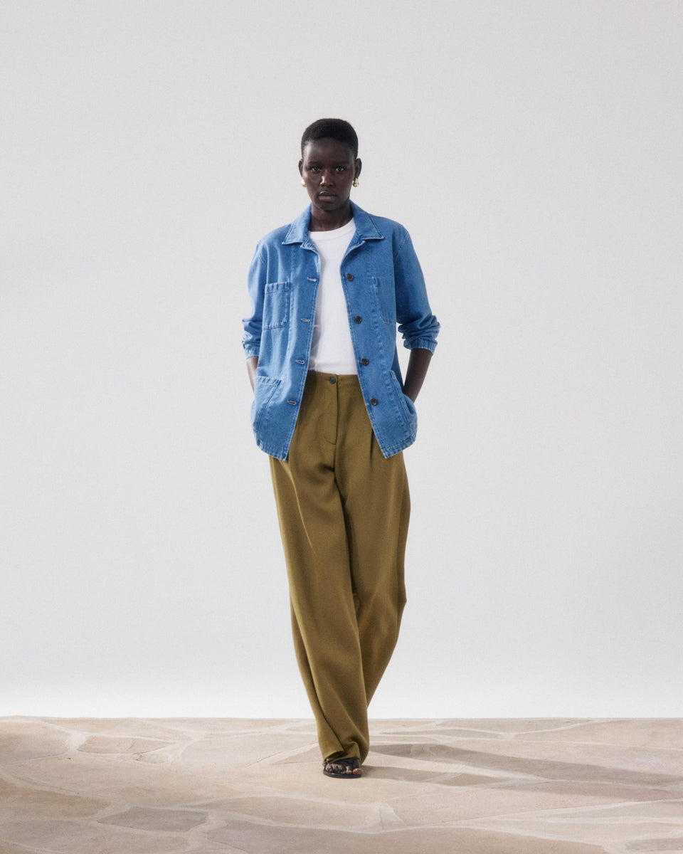Veste Femme en Denim Bleu Clair Verdi - Image alternative