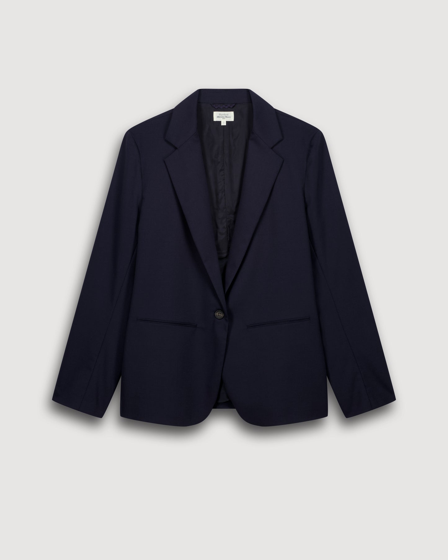 Veste Femme en Laine Bleu Marine Virna