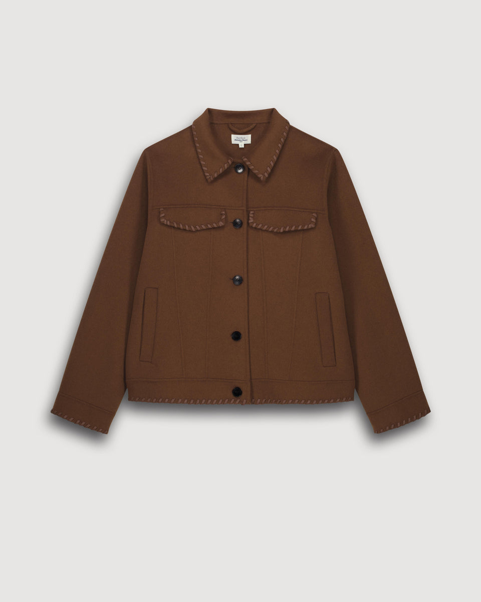 Veste Femme en Laine Double Face Bronze Vanice - Image 3