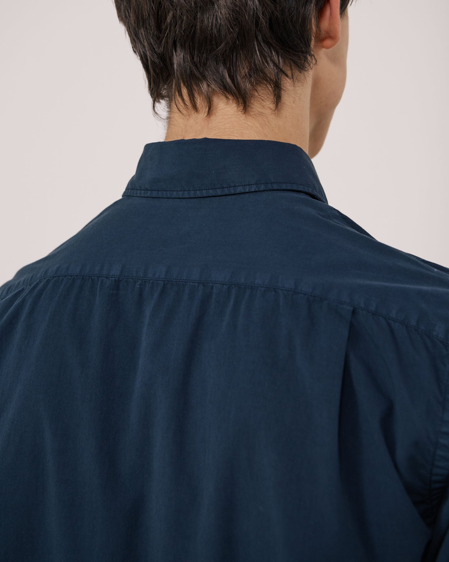 Chemise Homme en Gabardine de Coton Carbone Paul