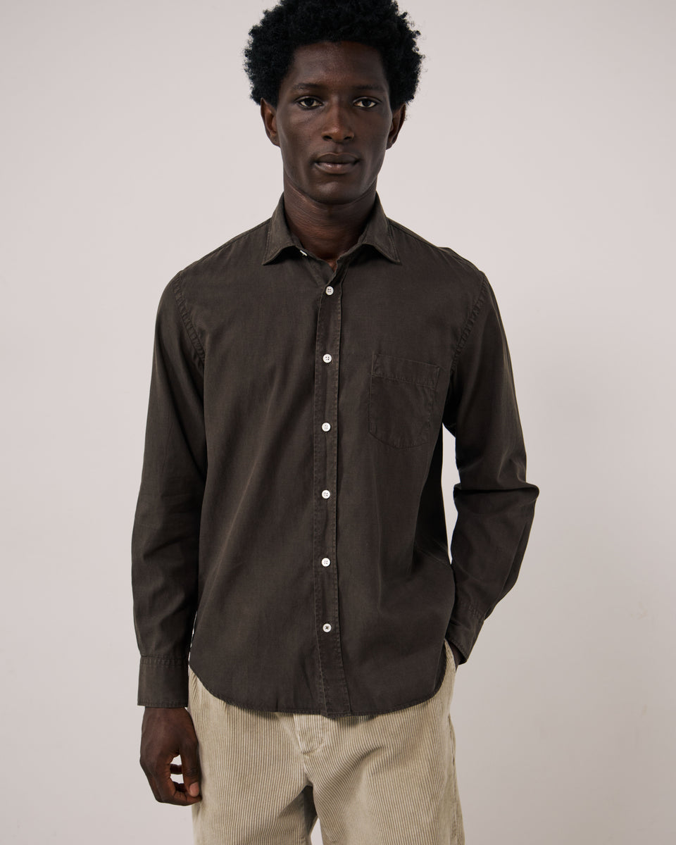 Chemise Homme en Tencel & Coton Gris Paul - Image principale