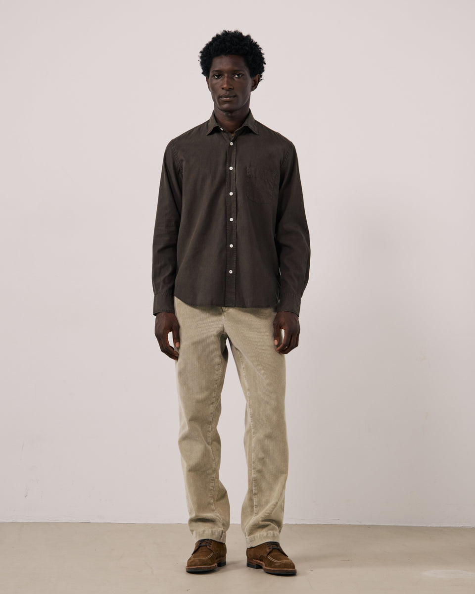 Chemise Homme en Tencel & Coton Gris Paul - Image 2