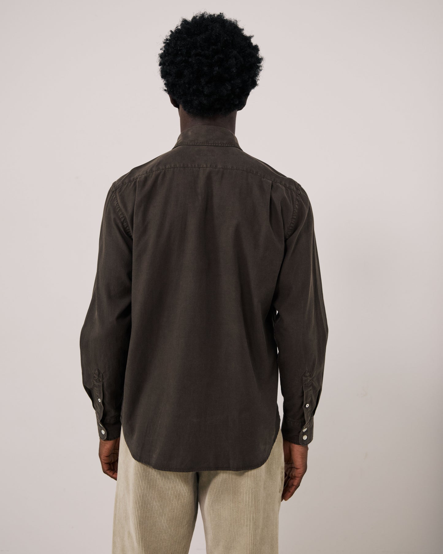 Chemise Homme en Tencel & Coton Gris Paul