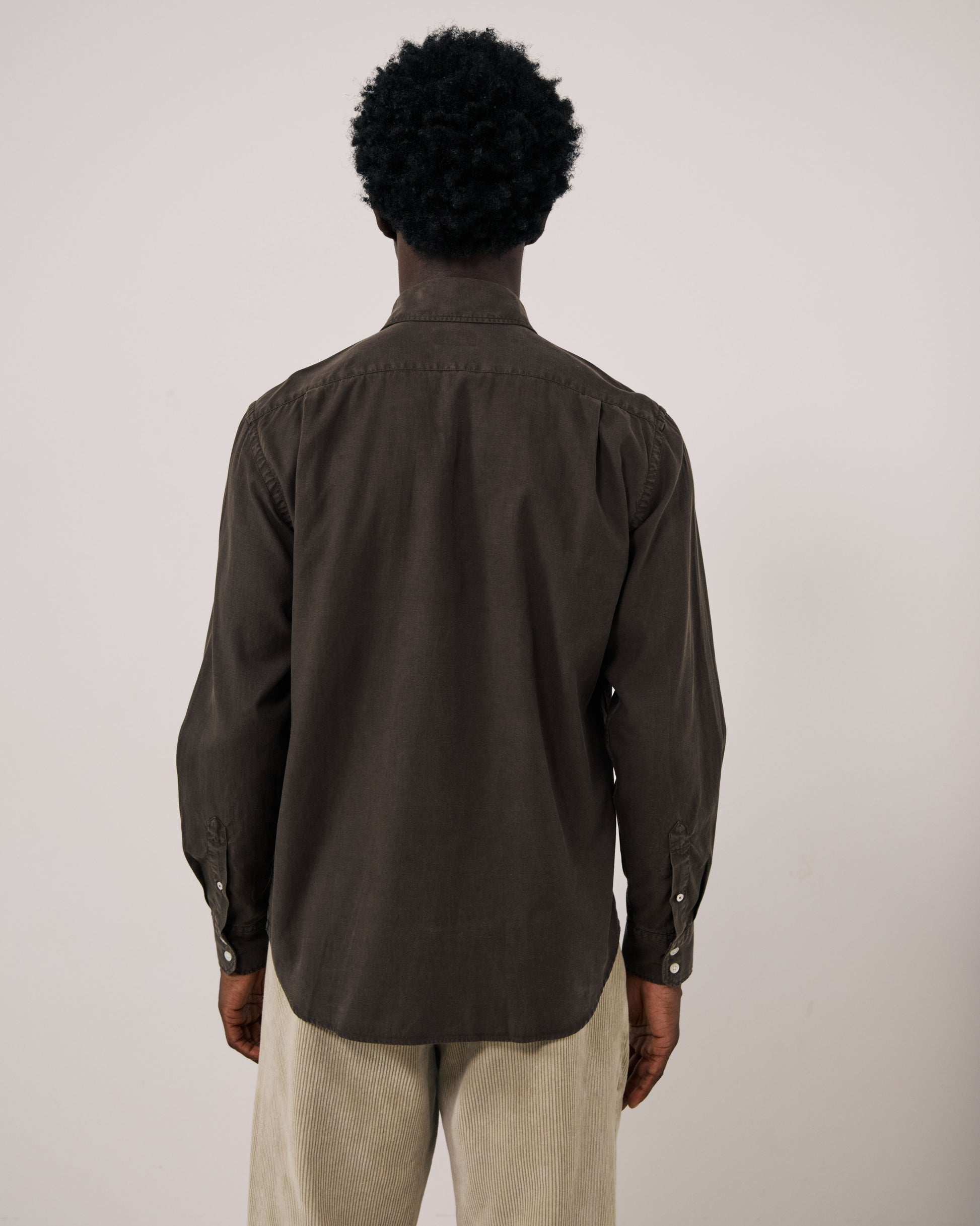 Chemise Homme en Tencel & Coton Gris Paul