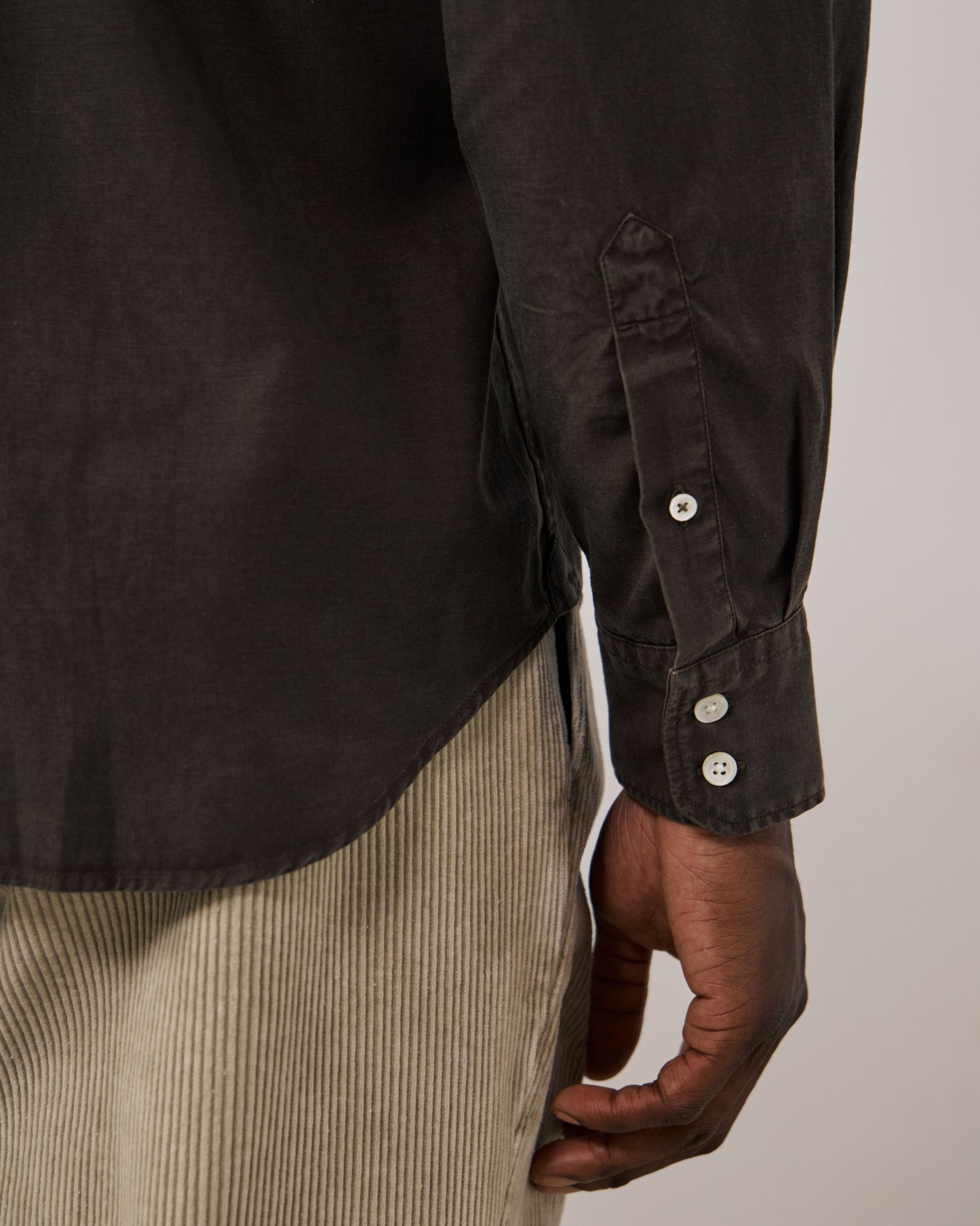 Chemise Homme en Tencel & Coton Gris Paul