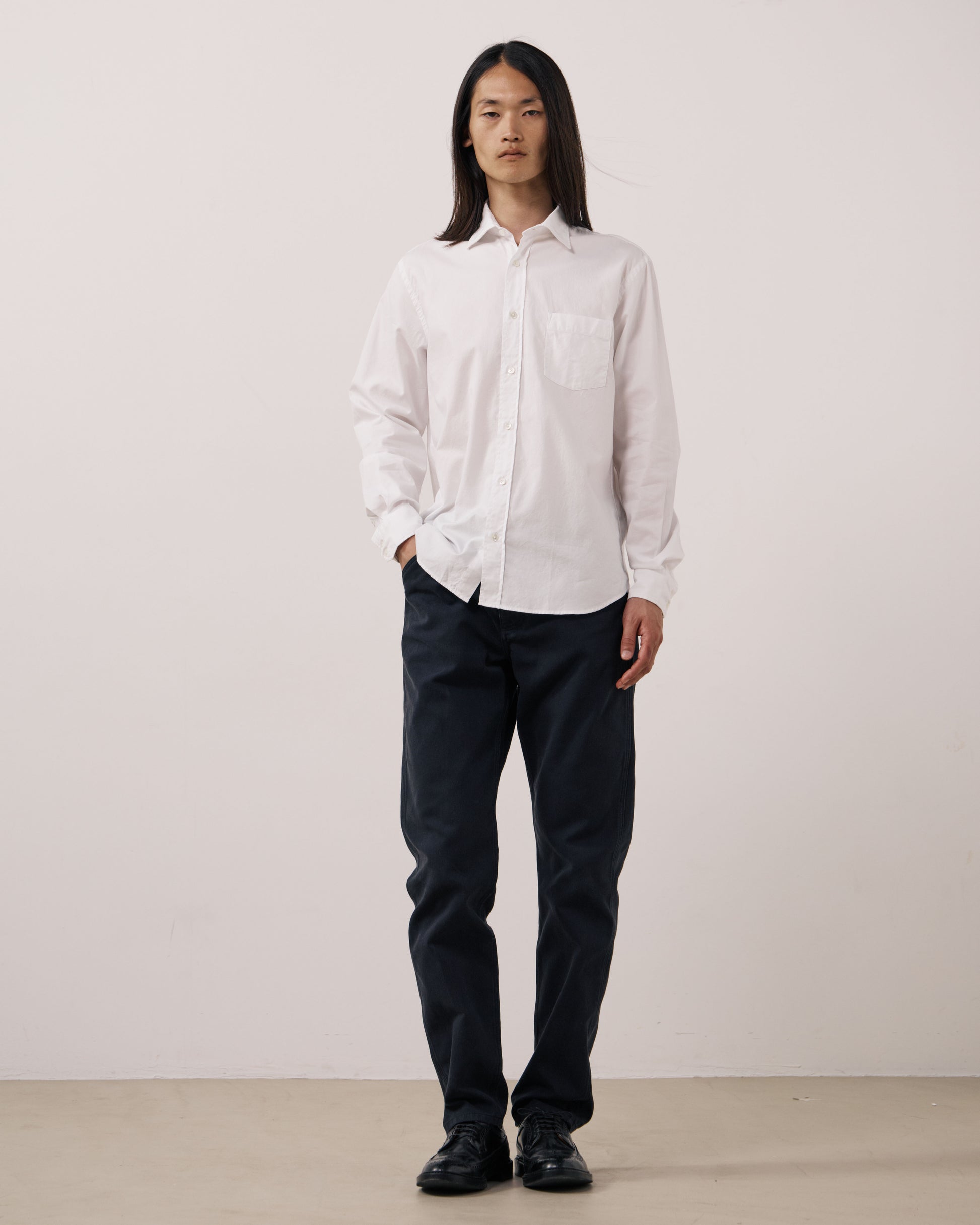 Chemise Homme en Oxford Blanc Paul