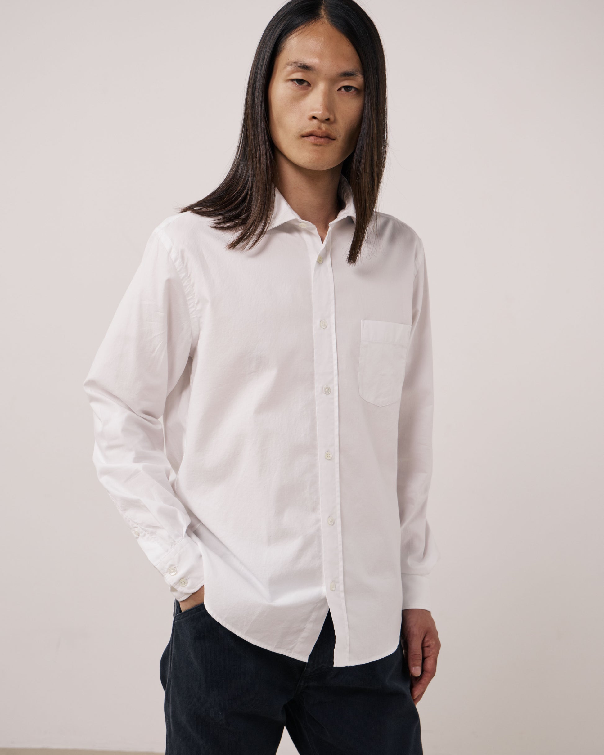 Chemise Homme en Oxford Blanc Paul