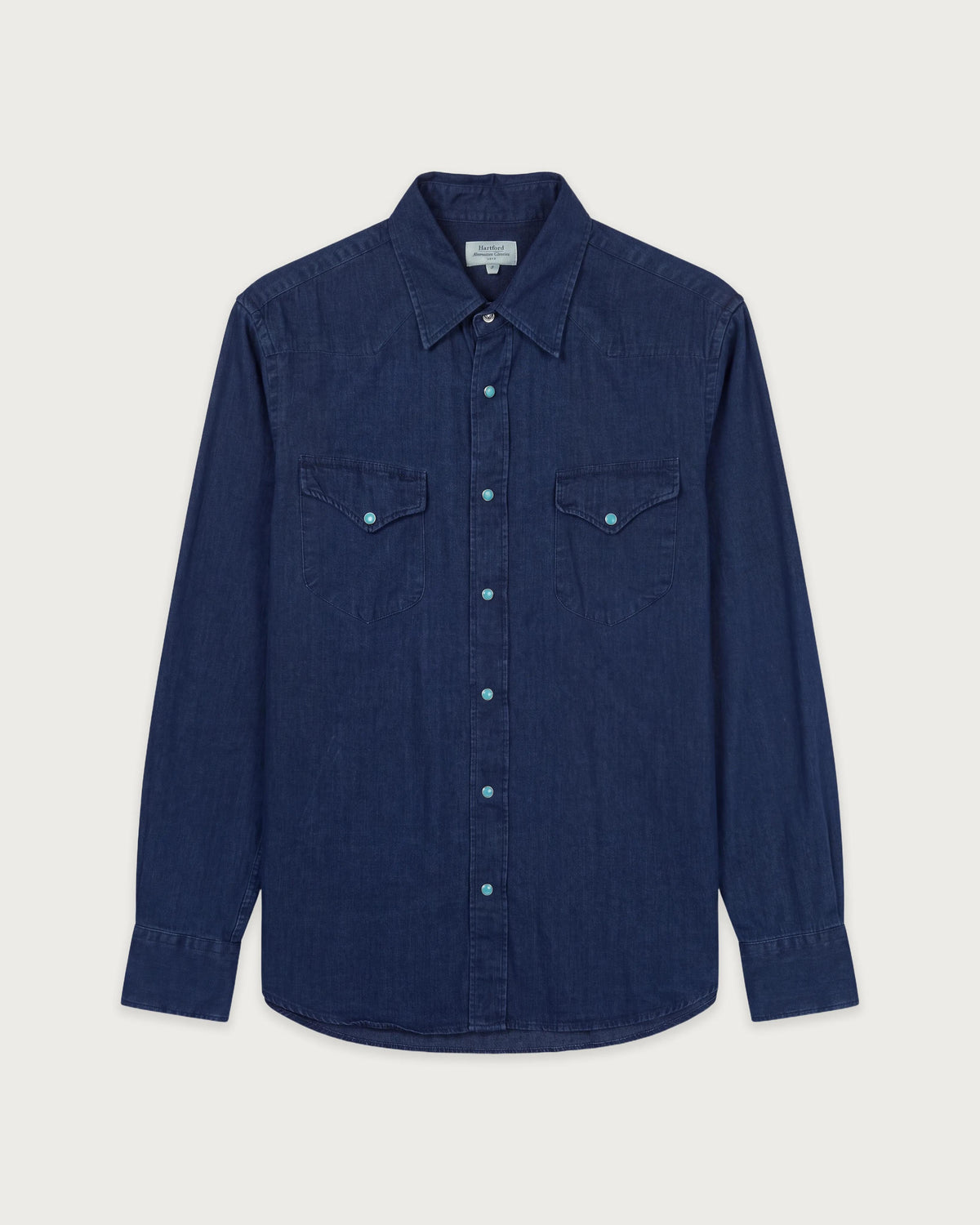 Chemise Homme en Denim Bleu Indigo Pasadena