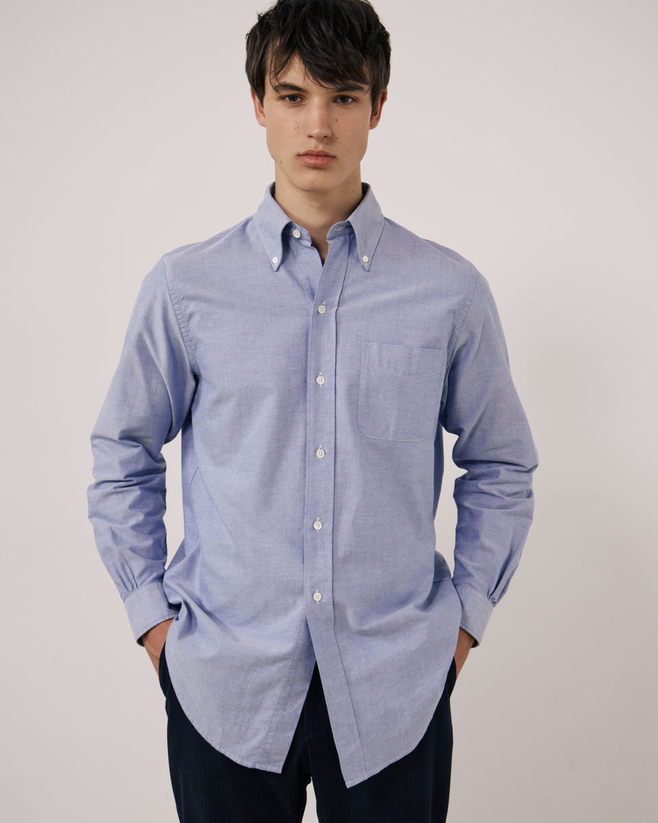 Chemise Homme en Oxford Bleu OCBD - Image principale