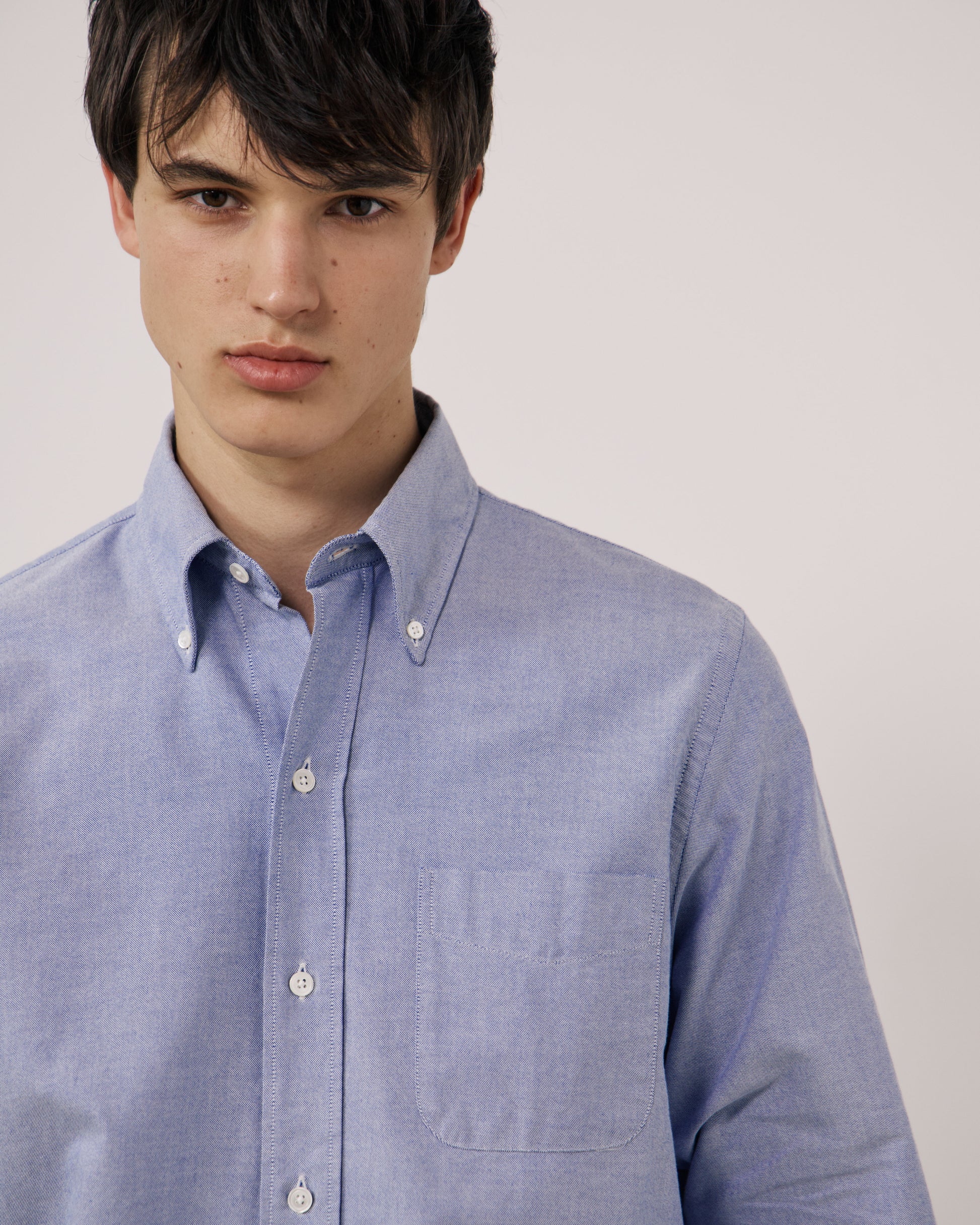Chemise Homme en Oxford Bleu Ocbd