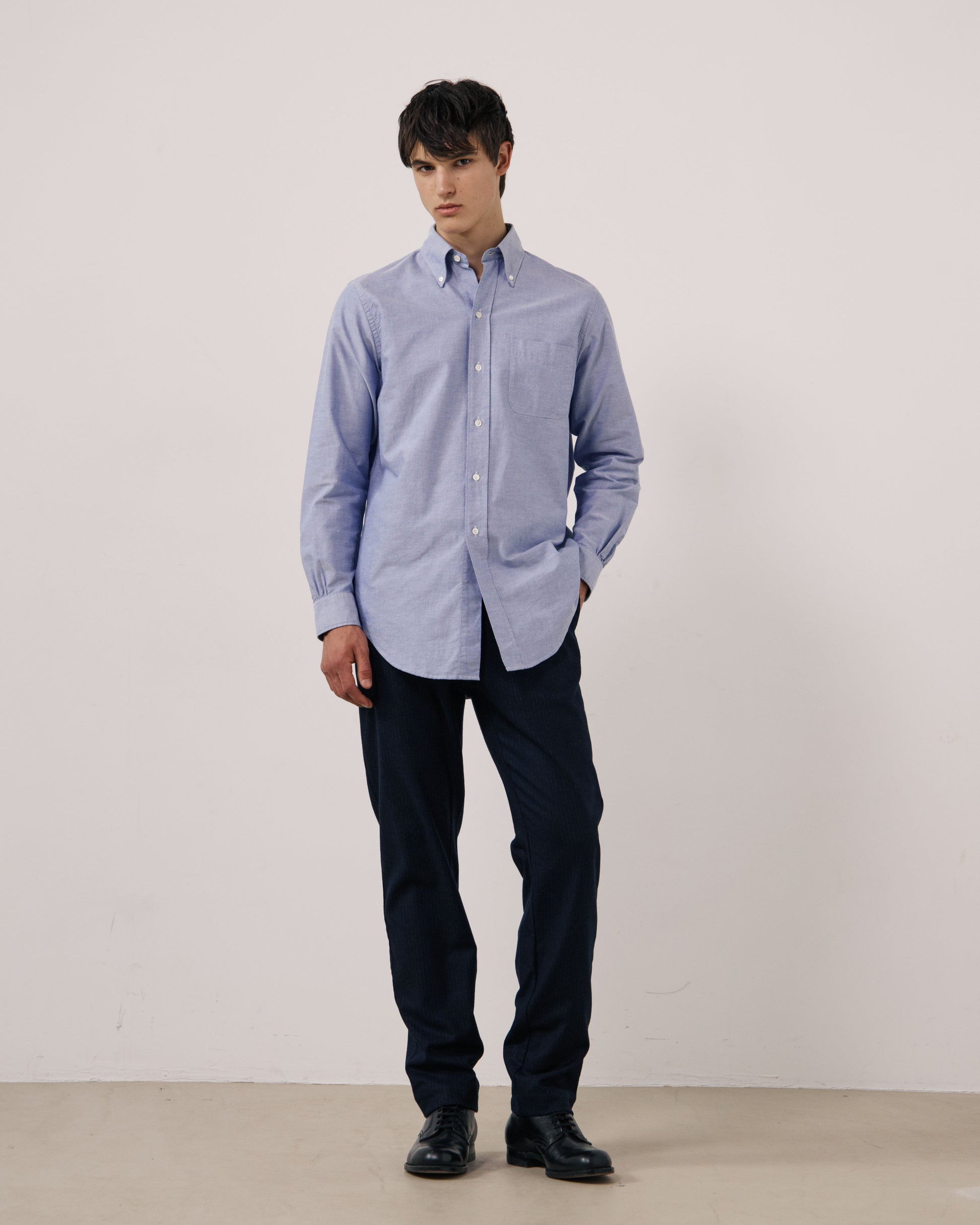 Chemise Homme en Oxford Bleu Ocbd