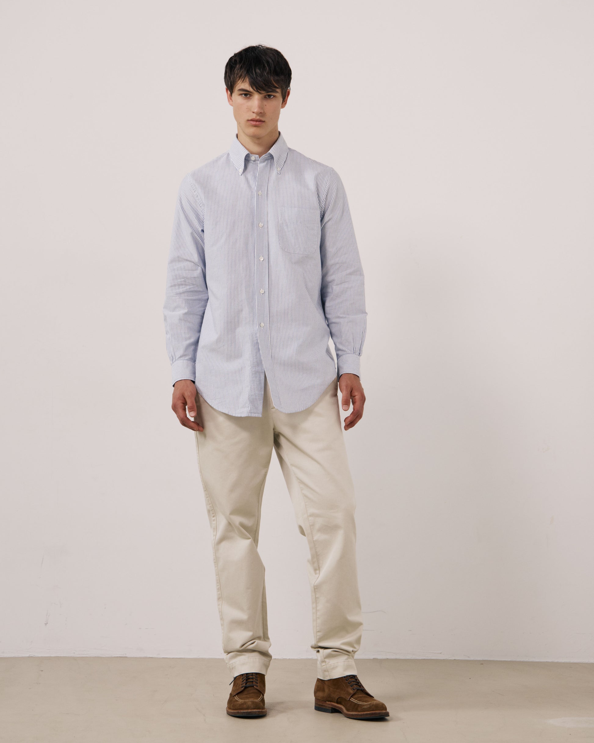 Chemise Homme en Oxford Bleu Ocbd