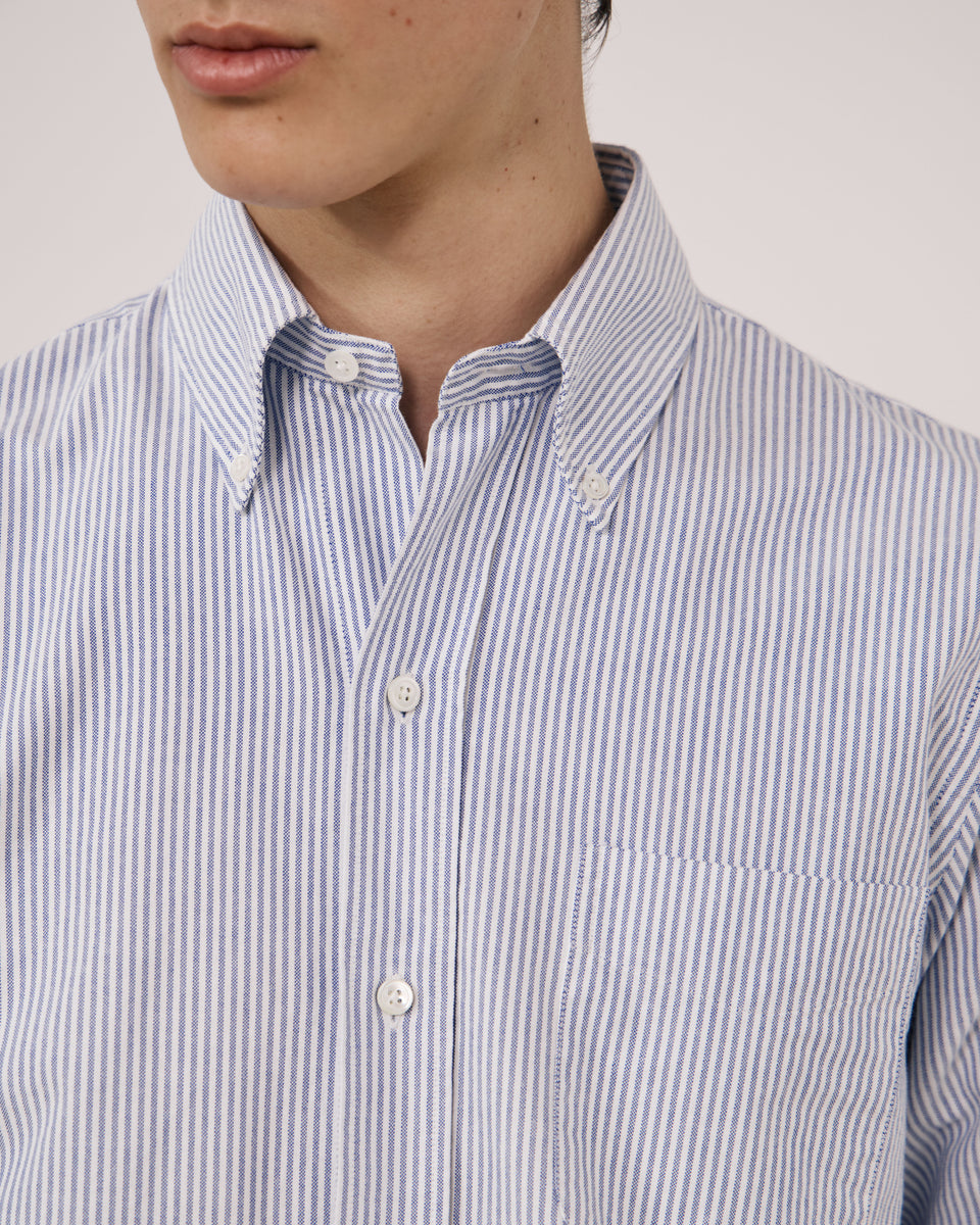 Chemise Homme en Oxford Bleu OCBD - Image 3