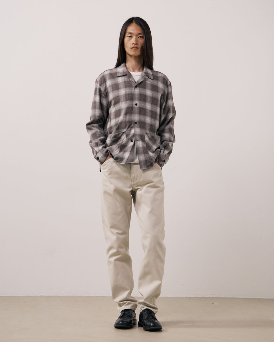 Chemise Homme en Tencel & Coton Brossé à Carreaux Marron Flint - Image 2