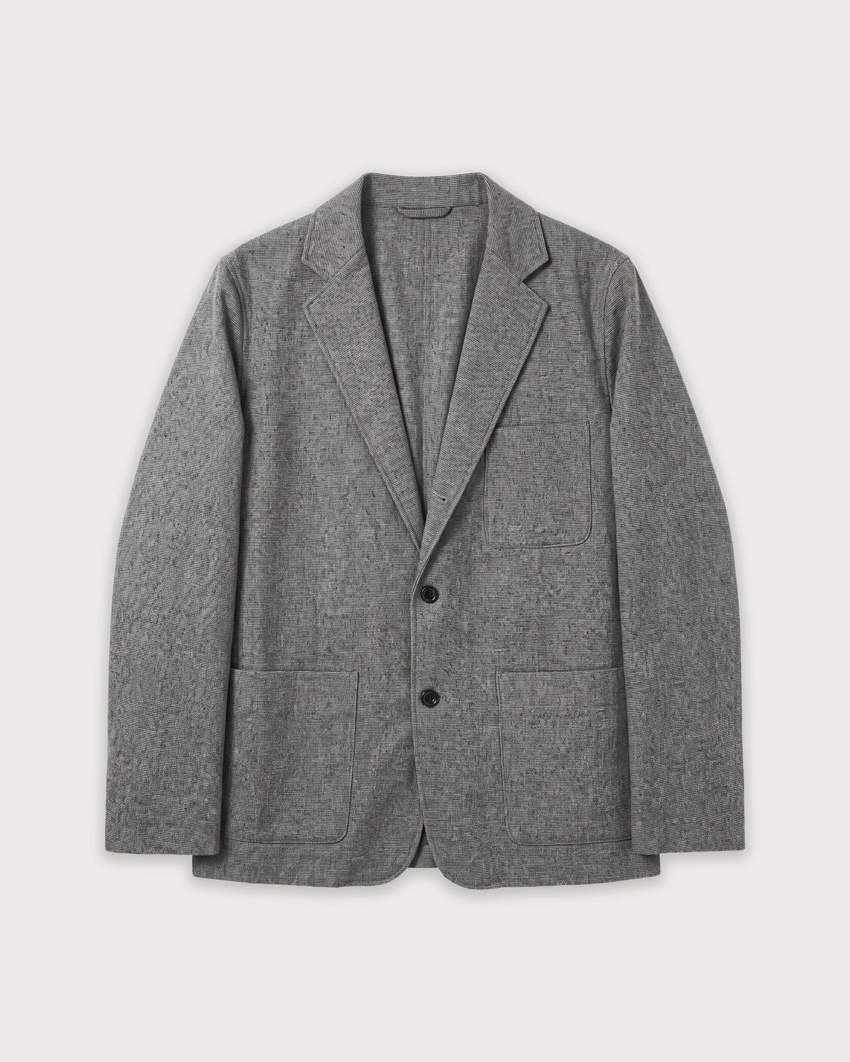 Veste Homme en Flanelle de Laine à Carreaux Gris Jonbee
