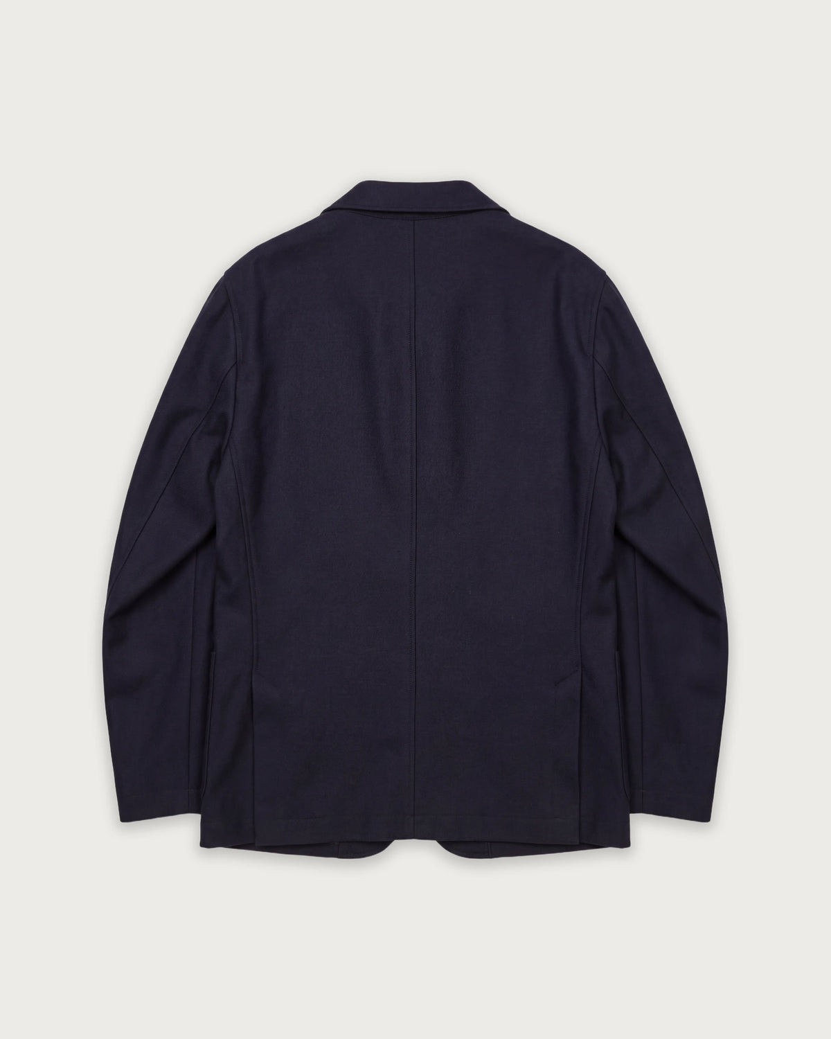 Veste Homme en Flanelle de Laine Vierge Bleu Marine Jonbee