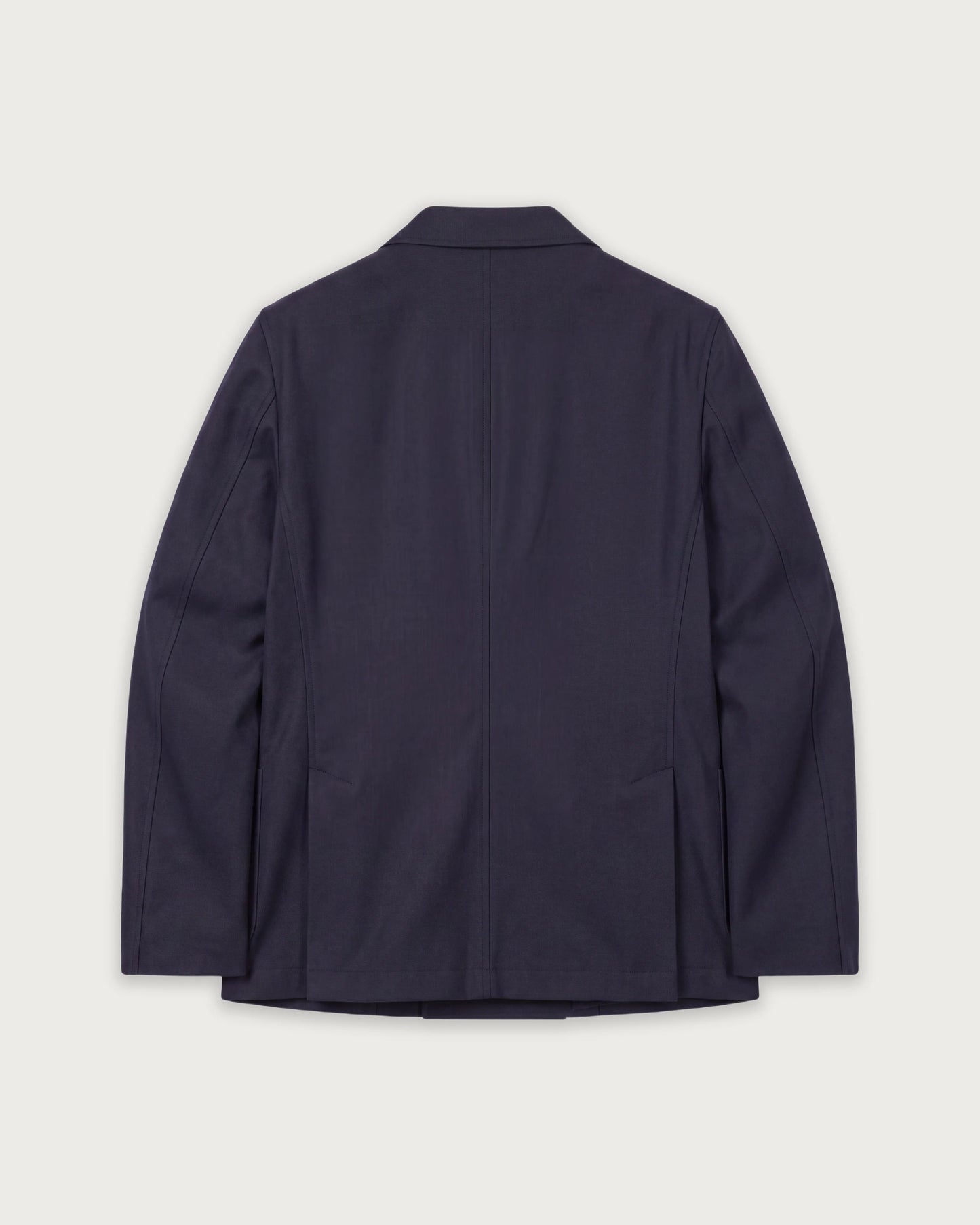 Veste Homme en Flanelle de Laine Vierge Bleu Marine Jarod