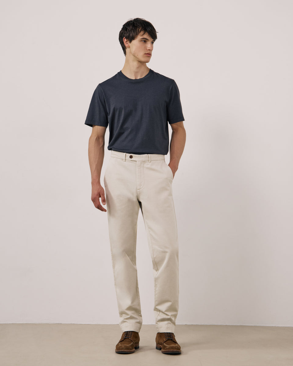 Pantalon Homme en Chino Ecru Taylor - Image principale