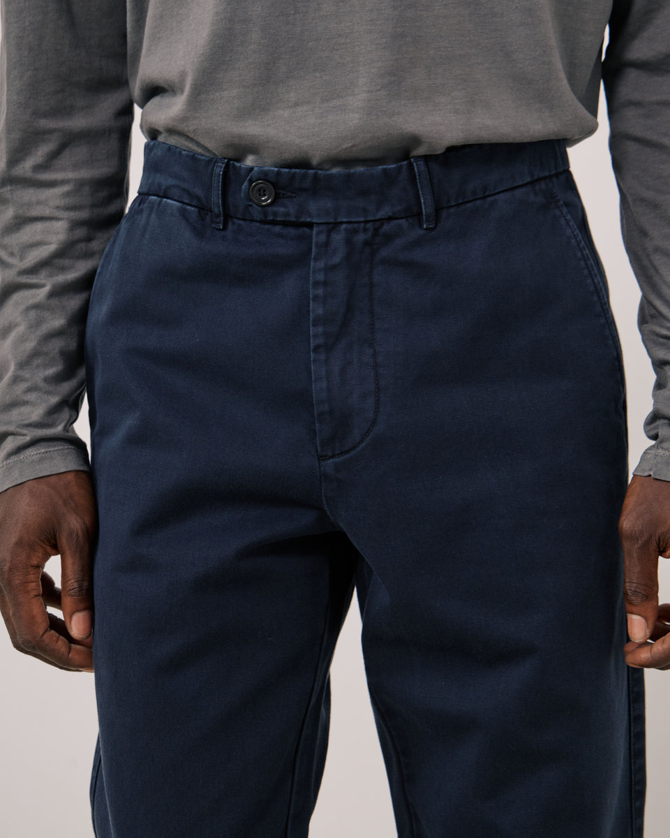Pantalon Homme en Chino Bleu Marine Taylor - Image 3
