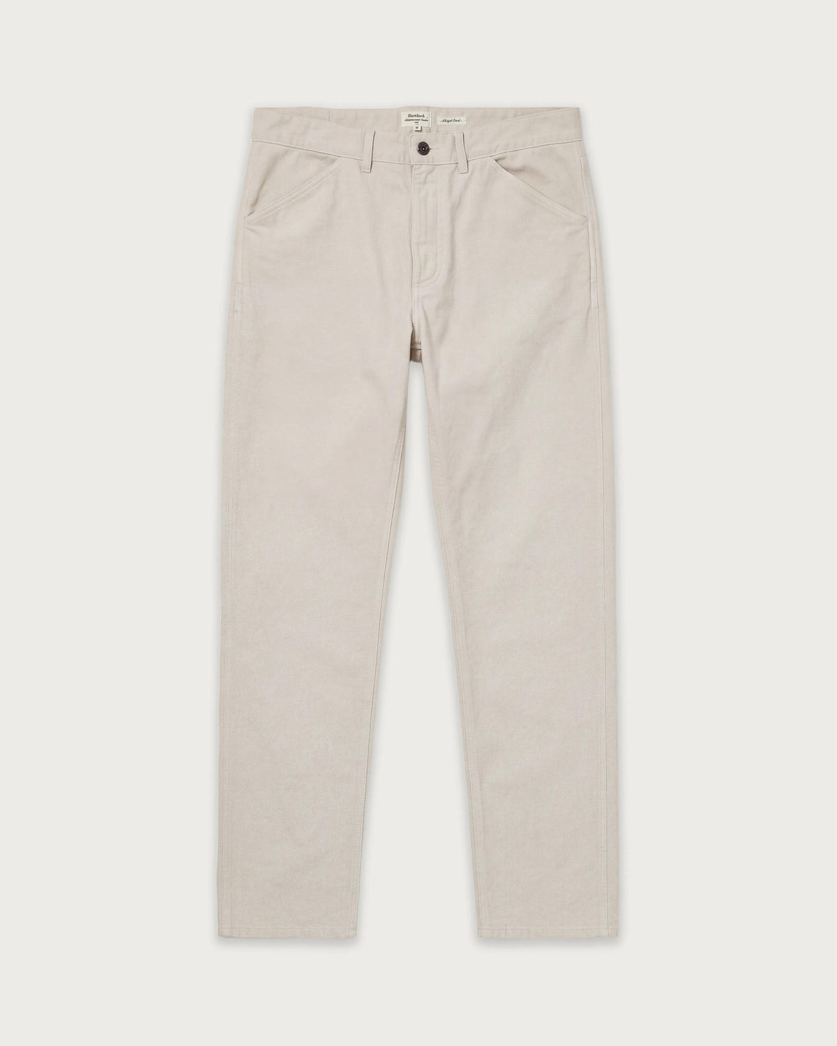Pantalon Homme en Velours Côtelé Ecru Terrence
