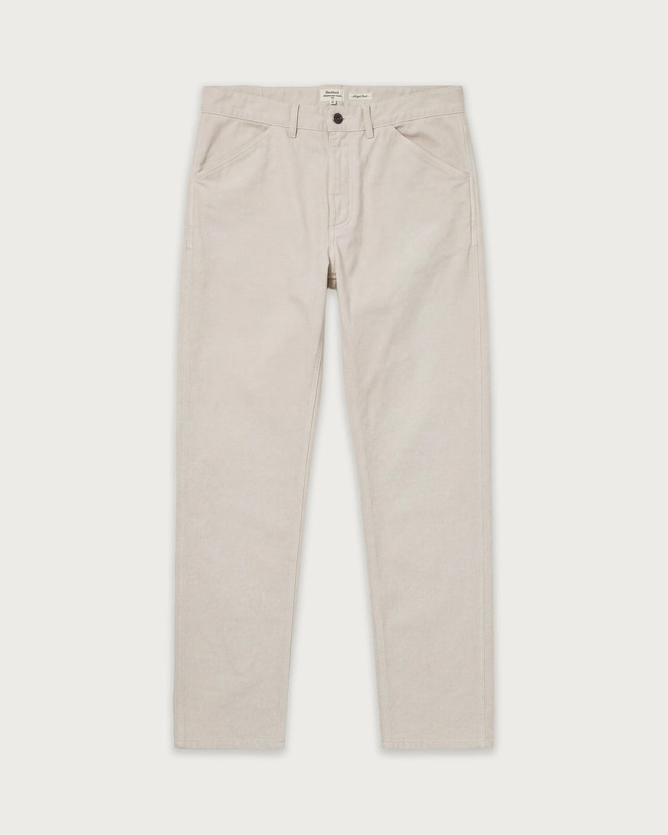 Pantalon Homme en Velours Côtelé Ecru Terrence - Image 3