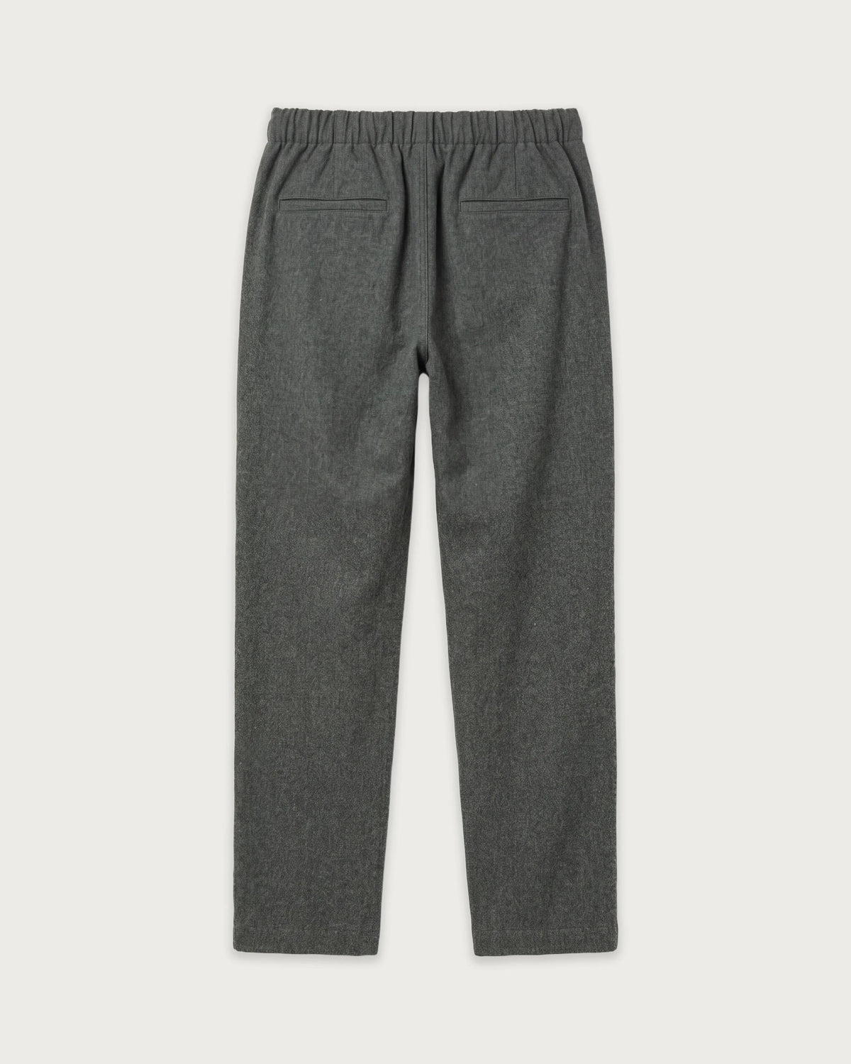 Pantalon Homme en Flanelle de laine Vert Militaire Joggy