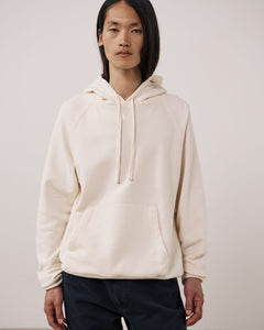 Sweatshirt Homme en Molleton Crème Hoodie