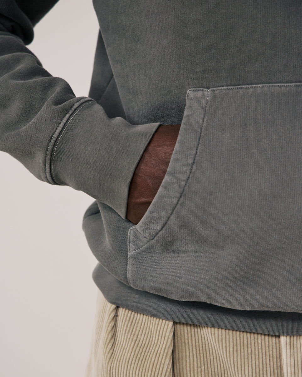Sweatshirt Homme en Molleton Zinc Hoodie - Image 3