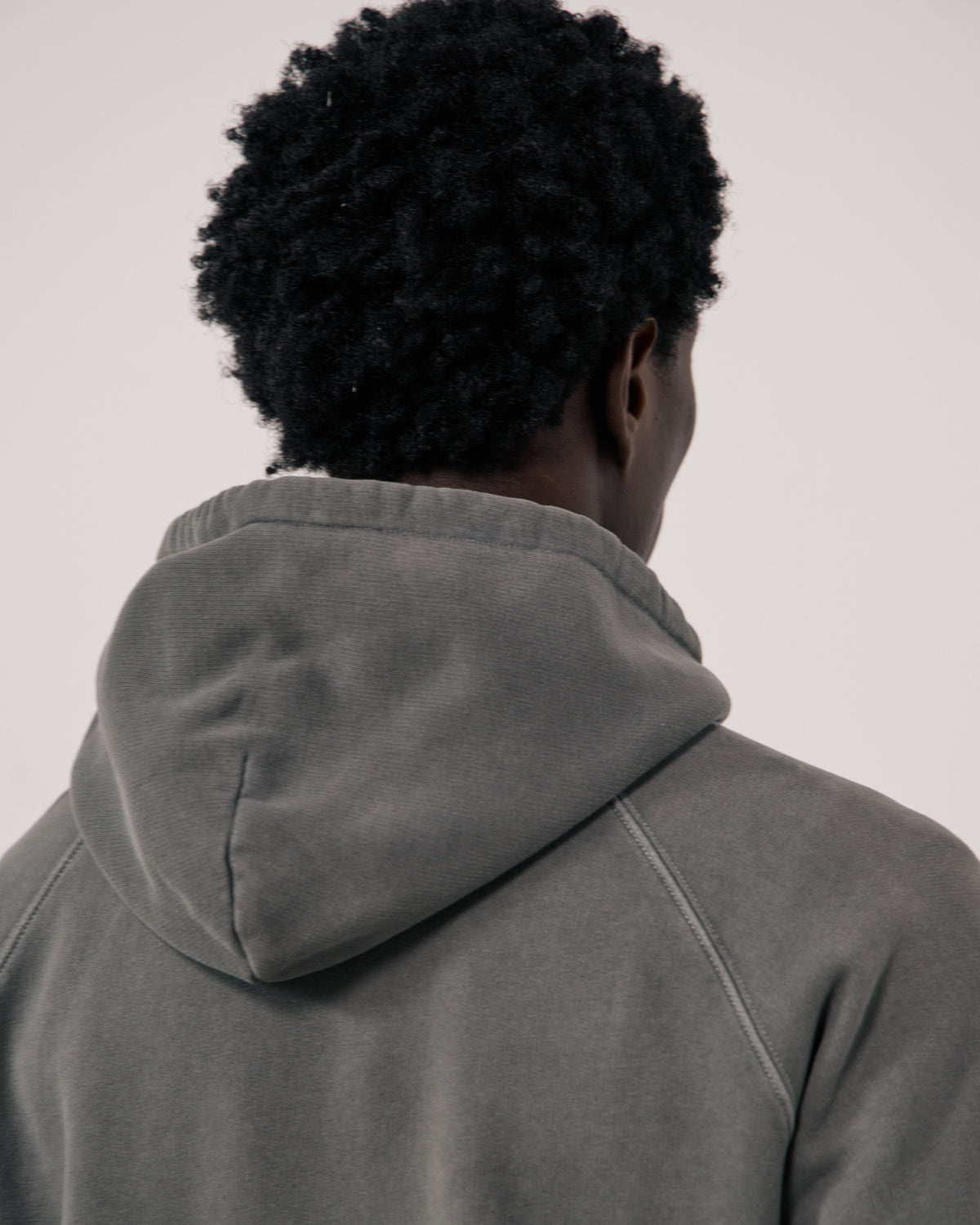 Sweatshirt Homme en Molleton Gris Hoodie