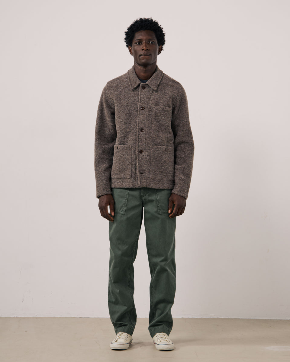 Veste Homme en Laine Bouillie Taupe Service - Image 2