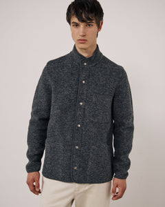 Veste Homme en Laine Bouillie Carbone Jock