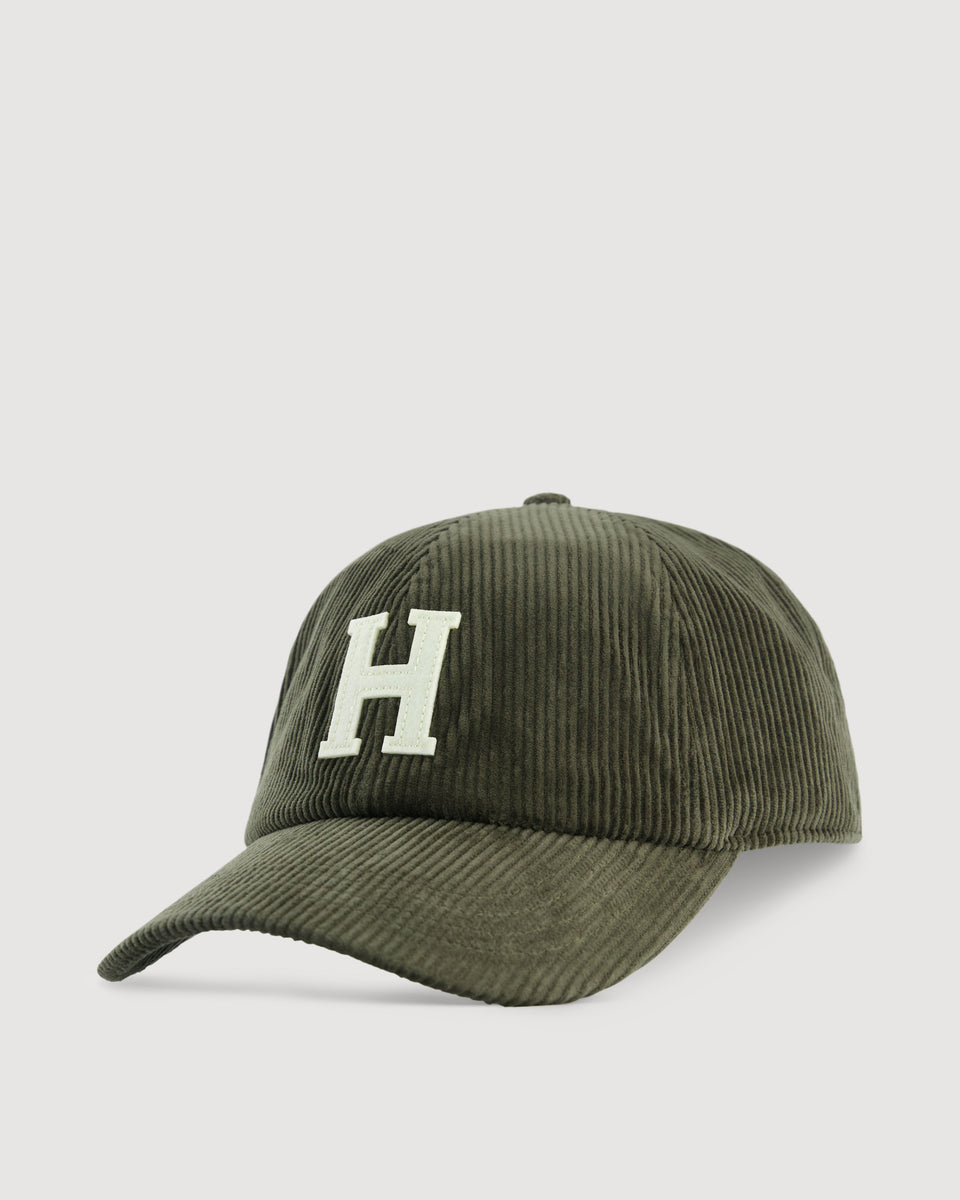 Casquette Homme en Velours Côtelé Vert Olive - Image 3