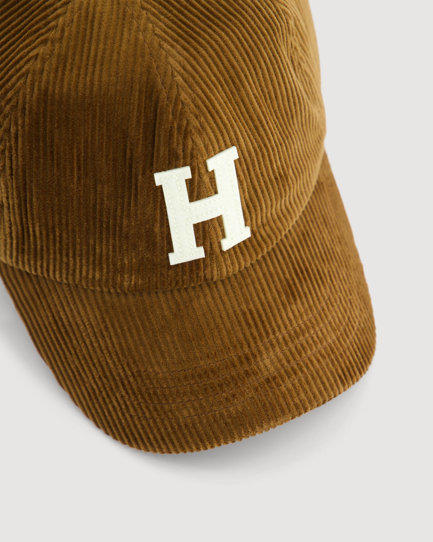 Casquette Homme en Velours Côtelé Caramel
