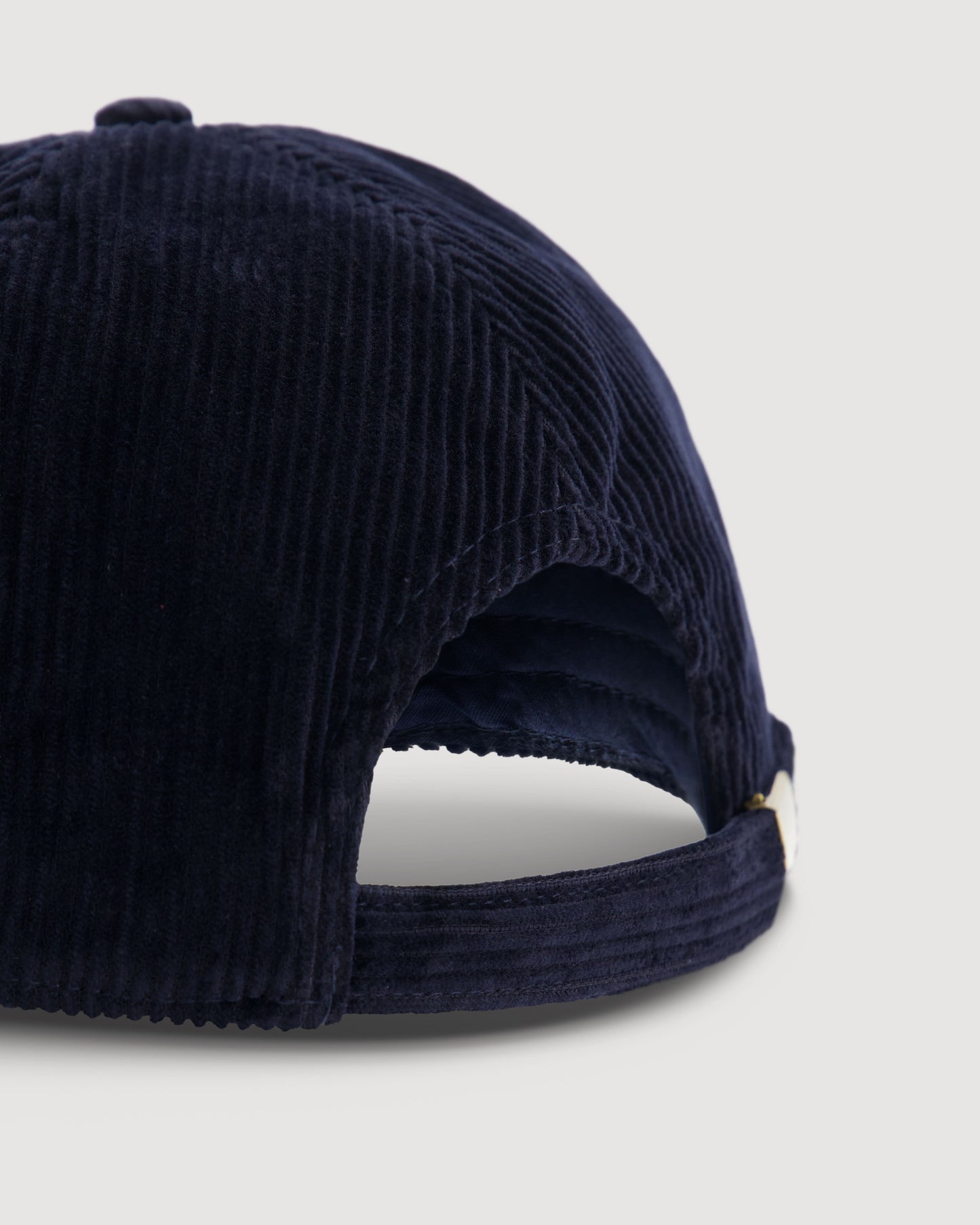 Casquette Homme en Velours Côtelé Bleu Marine